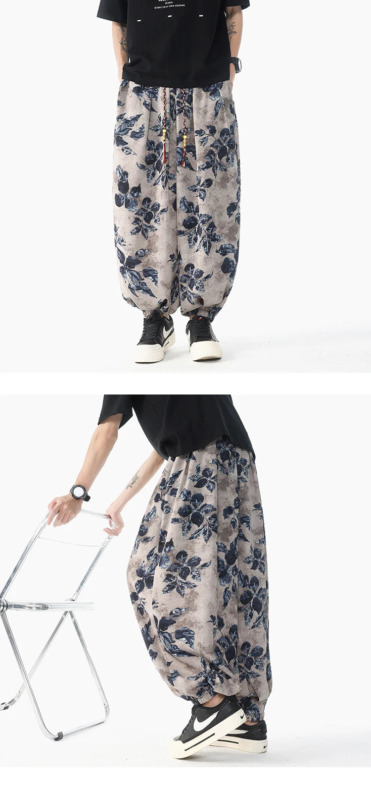 Casual Floral Pants